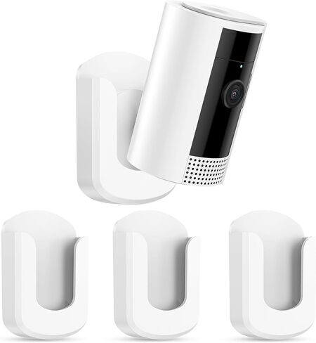 No Drill Ring Indoor Cam Adhesive Wall Mount Bracket - No Screws Needed, Easy Install - Compatible with Ring Cameras(1st Gen and 2nd Gen) for Home Surveillance (3 Pack) in Saudi Arabia