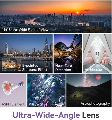 Ttartisan 14mm F2.8 عدسة الكاميرا الكاملة الكاميرا الكاملة العدسة الفتحة الكبيرة الزاوية العريضة لـ Sony E Mount Cameras A7 A7II A7III A7R A7RII A7RII A7RIV A7S A7SII A9 in Saudi Arabia