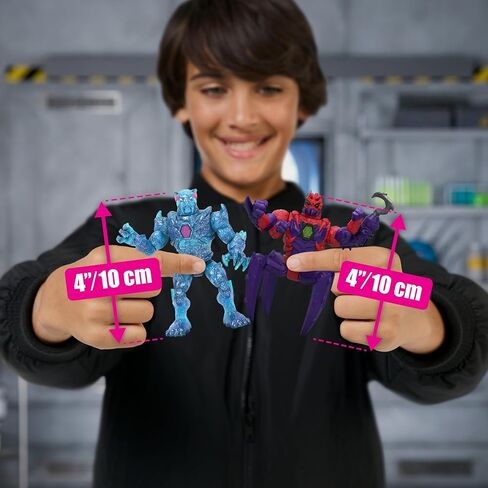 Mrbeast Lab Hybrids Multi Pack ، تكشف عن أجزاء هجينة مختلفة لإنشاء شخصين مزيج ومطابقة ، بالإضافة إلى أجزاء من Dragon Golden Panther ، Fuse Beast ، Spider vs Energy Panther in Kuwait