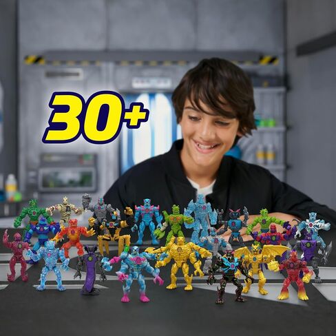 Mrbeast Lab Hybrids Multi Pack ، تكشف عن أجزاء هجينة مختلفة لإنشاء شخصين مزيج ومطابقة ، بالإضافة إلى أجزاء من Dragon Golden Panther ، Fuse Beast ، Spider vs Energy Panther in Kuwait