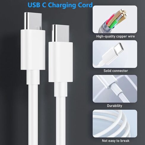 سلك شاحن سريع 10 قدمًا ، 2Pack 20W USB C ، شاحن سريع مع كابل شحن طويل 10 أقدام لجيل iPad 10/11 (A16) ، iPad Pro 13/12.9/11 Inch ، iPad Air 11/13 Inch/4th/5th ، iPad Mini in Kuwait