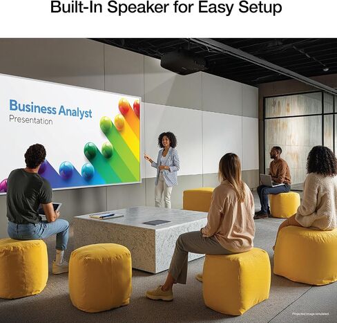 Epson Pro Ex9270 Wireless 1080p 3LCD Projector ، 4،100 Lumens Color و White Brightness ، Apple Airplay ، Miracast ، Stream من الهاتف والكمبيوتر المحمول ، منفذان HDMI ، تكبير بصري 1.6x ، مكبر صوت مدمج in Kuwait