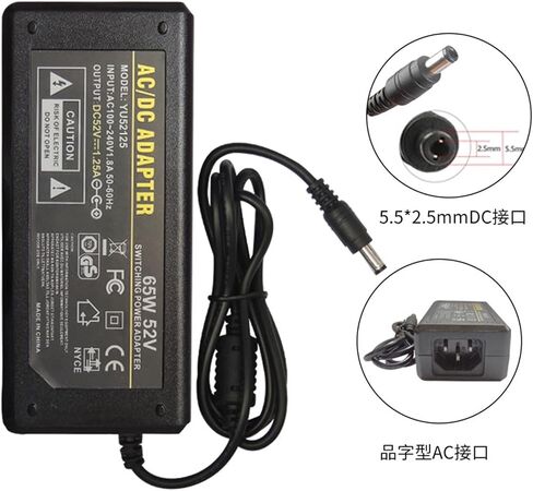 52V1.25A Power Adapter POE Switch Monitoring Power Supply 52V DC Regulated Power Supply in Saudi Arabia