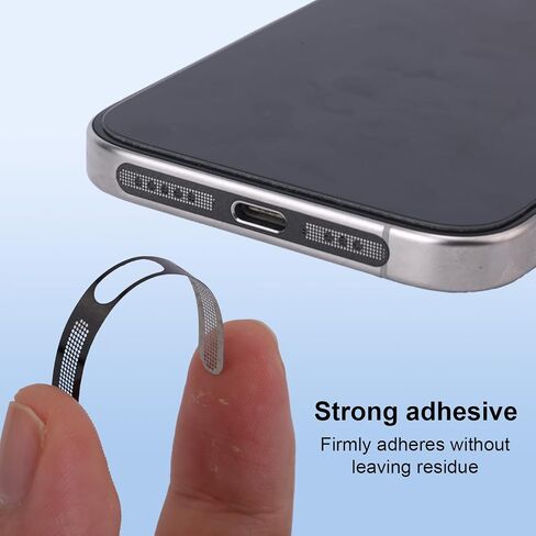 4pcs USB C Dust Plugs ، واقي شحن منفذ Type-C مع مكبر صوت يغطي ملحقات الهاتف لـ iPhone 15/16 15/16 (Plus/Pro/Pro Max) (أسود) in Saudi Arabia