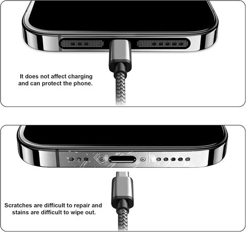 4pcs USB C Dust Plugs ، واقي شحن منفذ Type-C مع مكبر صوت يغطي ملحقات الهاتف لـ iPhone 15/16 15/16 (Plus/Pro/Pro Max) (أسود) in Saudi Arabia