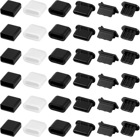 36 Pcs USB Anti Dust Cover Plugs Type-C Dust Stopper Silicone Soft Cap Port Protector Charging Port Protector for USB A Type C Ports Female Interface in Saudi Arabia