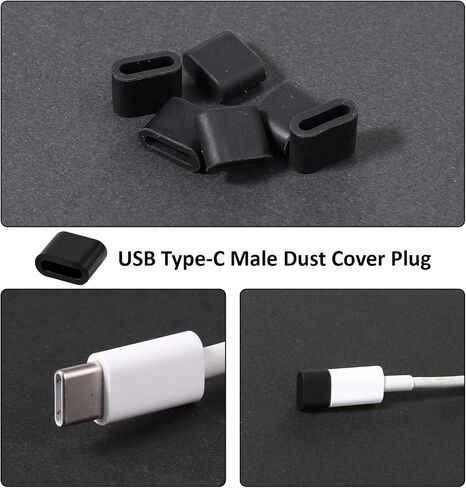 36 Pcs USB Anti Dust Cover Plugs Type-C Dust Stopper Silicone Soft Cap Port Protector Charging Port Protector for USB A Type C Ports Female Interface in Saudi Arabia