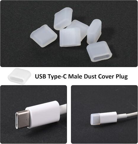 36 Pcs USB Anti Dust Cover Plugs Type-C Dust Stopper Silicone Soft Cap Port Protector Charging Port Protector for USB A Type C Ports Female Interface in Saudi Arabia