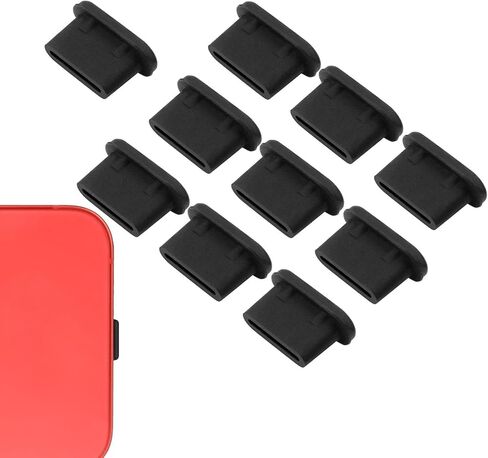 10 Pcs USB C Port Cover - Mobile Phone Dust Protector,Soft Silicone Type C Anti Dust Plug Waterproof USB C Plugs Protection Accessories,Anti-Dust Plugs Port,Maintenance,Upkeep and Repairs (White) in Saudi Arabia