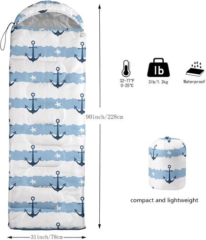 Kids Sleeping Bag for Boys Girls,Checkerboard Cat Print-Lightweight Warm Portable Outdoor Indoor-Waterproof Cold Weather Resistant Sleeping Bag for Camping Hiking in Kuwait