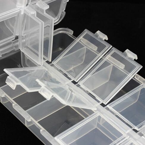 20 Compartments Tackle Boxes, Tackle Utility Boxes, Plastic Storage Organizer, Adjustable Fishing Storage Organizer (6.7 x 3.8 x 1.6 inch) in Saudi Arabia