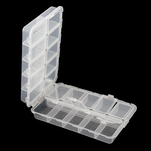 20 Compartments Tackle Boxes, Tackle Utility Boxes, Plastic Storage Organizer, Adjustable Fishing Storage Organizer (6.7 x 3.8 x 1.6 inch) in Saudi Arabia