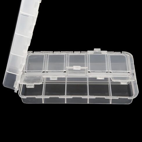 20 Compartments Tackle Boxes, Tackle Utility Boxes, Plastic Storage Organizer, Adjustable Fishing Storage Organizer (6.7 x 3.8 x 1.6 inch) in Saudi Arabia