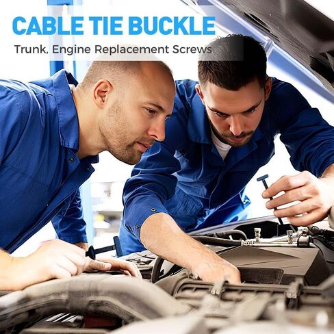 Nylon Universal Cable Tie Buckle, Heavy Duty Self-Locking Nylon Zip Ties Holder, New Multifunctional Cable Tie Buckle for Car Daily Repair (100pcs) in Saudi Arabia