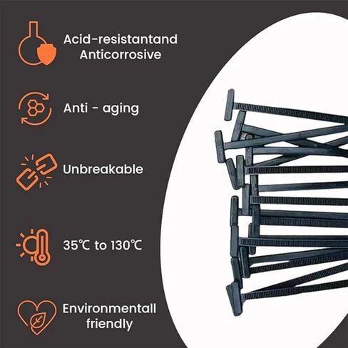 Nylon Universal Cable Tie Buckle, Heavy Duty Self-Locking Nylon Zip Ties Holder, New Multifunctional Cable Tie Buckle for Car Daily Repair (100pcs) in Saudi Arabia