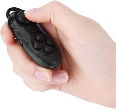 اللاسلكي اللاعب اللاسلكي ، جهاز التحكم اللاسلكي في Selfie Camera Camera مصراع اللاسلكية Gamepad 3D VR نظارات عن بعد متوافقة مع مربع تلفزيون Android PC (أسود) in Saudi Arabia