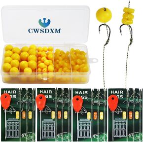 CWSDXM CARP صيد الشعر منصات الشعر الطعوم كارب منصات طقم معدات الصيد ملحقات 70 ٪/206pcs in Kuwait