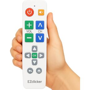 جهاز تحكم عن بعد للتلفزيون بزر كبير من EZclicker لأجهزة تلفزيون LG فقط، سهل الاستخدام (أسود) in Kuwait