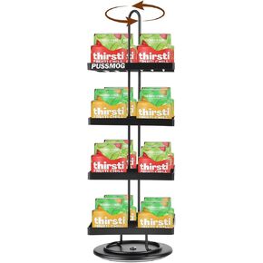 16 Flavor Pods Storage Holder, Turntable 360° 4-tier Flavored Water Drops Organiser,Compatible with Ninja Thirsti Drink System,360° Rotating Storage Rack for Ninja Thirsti Soda Maker WC2002 in Saudi Arabia
