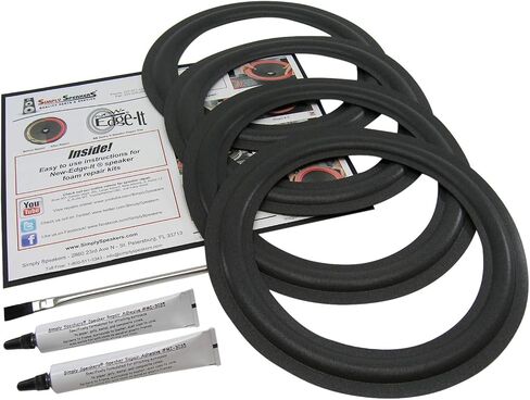 Infinity RS IIa, RSIIb, RS IIIA, RS IIIb, 10 Inch 4-Pack Speaker Foam Surround Repair Kit FSK-10i (4 Pack) in Saudi Arabia