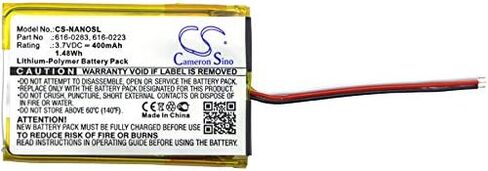 Cameron Sino Battery for iPod Nano 2GB ، iPod Nano 4GB ، iPod Nano MA004LL/A ، iPod Nano MA005LL/A ، iPod Nano MA099LL/A ، iPod Nano MA107LL/A 400MAH in Saudi Arabia