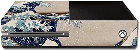 MightySkins Skin Compatible with Microsoft Xbox One - Great Wave of Kanagawa | Protective, Durable, and Unique Vinyl Decal wrap Cover | Easy to Apply, Remove, and Change Styles | Made in The USA in Saudi Arabia
