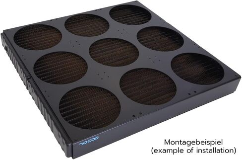 Alphacool Supernova 1260 Fan Grill 9x140mm - Black (26154) in Saudi Arabia