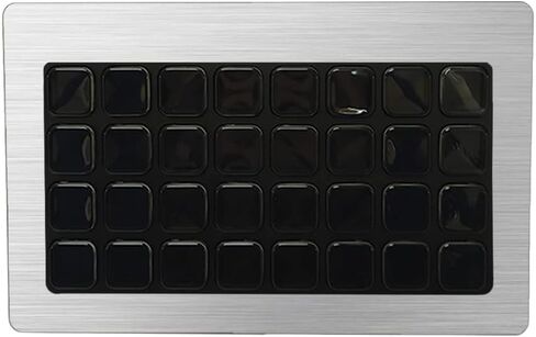 Maysyskins الجلد متوافق مع Elgato Stream Deck XL - Cold Steel | غلاف الالتفاف الواقي ، الدائم ، والفريد من نوعه | من السهل تطبيق الأنماط وإزالتها وتغييرها | صنع في الولايات المتحدة in Saudi Arabia
