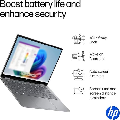 HP 2025 New Envy X360 2-in-1 Laptop ، Omnibook X Flip 14 "شاشة تعمل باللمس 2K ، AMD RYZEN AI 7 350 ، 24GB LPDDR5X RAM in Saudi Arabia