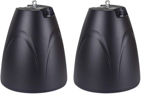 Rockville PEN-65T Black 6.5" 70V/100V/8-Ohm Hanging Pendant Speakers, Clear Sound, Easy Install, Durable Build, Perfect for Restaurants and Bars (2 Item) in Saudi Arabia