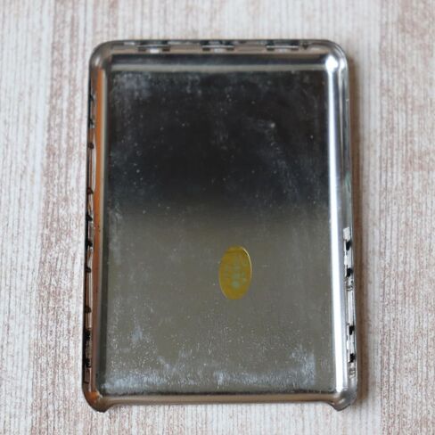 Silver Stainless Steel Metal Back housing Cover Case Repair Replacement for iPod Nano 3rd Gen 8GB No Brand Logo Print (8GB) in Saudi Arabia