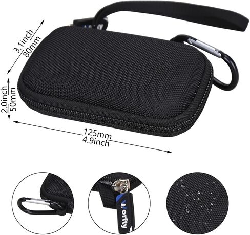 Carrying Case for HiFi H2 MP3 Player for Surfans F20 HiFi MP3 Music Player(Case Only) (Black) in Saudi Arabia