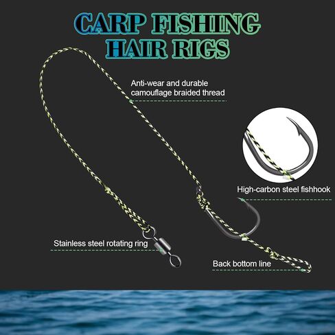 CWSDXM CARP صيد الشعر منصات الشعر الطعوم كارب منصات طقم معدات الصيد ملحقات 70 ٪/206pcs in Kuwait