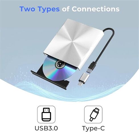 External Bluray Drive USB 3.0 Type-C Bluray DVD Player Reader External CD Player in Saudi Arabia
