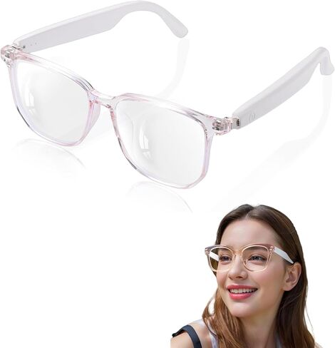 AI Translation Bluetooth Glasses,Smart Glasses for Women with GPT AI Real-Time Translator (144 Languages) - Bluetooth Audio Glasses for Travel, Business Meetings & Study in Kuwait