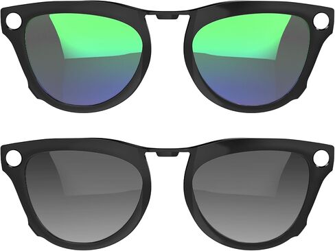 2pcs مقطع مستقطب لإكسسوارات Ray-Ban Meta Skyler (RW4010 52-20) ، مقاطع تلون الأسود المتوافقة مع Ray-Ban Meta Skyler تحمي عينيك ، باردة وأزياء (أخضر + رمادي) in Kuwait