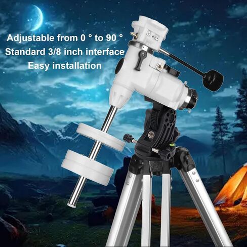 Latitude Adjustment Seat, Aluminum Alloy Telescope Mount, Flexible 90° Adjustment Equatorial Wedge Instrument Latitude Base for Astronomy Telescope Accessory (1) in Saudi Arabia