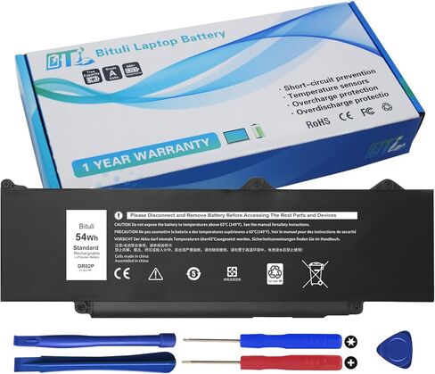 R73TC DR02P BAPTOP PRAPTOP BUSTION for Dell Latitude 5440 5450 5540 5550 / Precision 3480 3490 3580 3590 Series 803W6 0803W6 2X1V9 02X1V9 54WH 4623MAH 3-CELL 11.4V in Kuwait