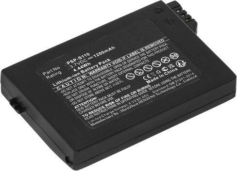 Synergy Digital Game Console Battery, Compatible with Sony PSP-2004 Game Console, (Li-ion, 3.7V, 1200mAh) Ultra High Capacity, Replacement for Sony PSP-S110 Battery in Saudi Arabia