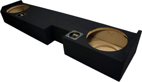 American Sound Connection Compatible with Ford F250 or F350 Extended Super Cab Truck 2001-2014 Dual 10" Subwoofer Sub Box Speaker Enclosure in Saudi Arabia