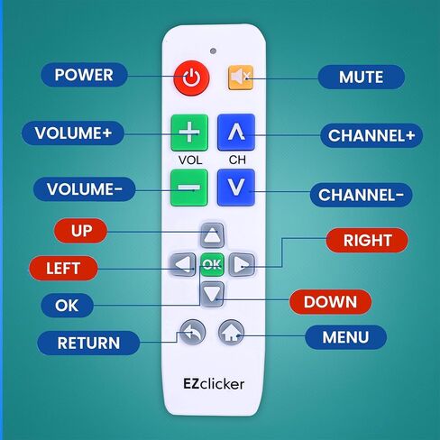 LG TV Remote | Big Button TV Remote Control for All LG TV ONLY (Black) Simplified and Easy to Use (2xAAA Batteries not Included) in Saudi Arabia