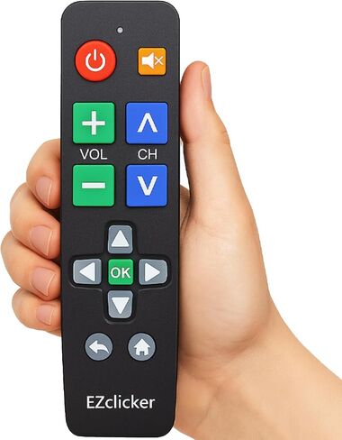 LG TV Remote | Big Button TV Remote Control for All LG TV ONLY (Black) Simplified and Easy to Use (2xAAA Batteries not Included) in Saudi Arabia