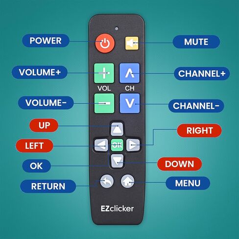 LG TV Remote | Big Button TV Remote Control for All LG TV ONLY (Black) Simplified and Easy to Use (2xAAA Batteries not Included) in Saudi Arabia