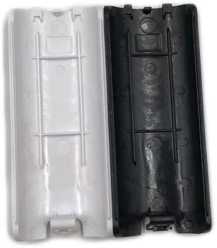 YANHAO [Video Game Parts] 10pcs Black&White Color Battery Cover Replacement for Nintendo for Wii Right Hand Back Pack Door [Replace] (Color : Black White Each 5) in Saudi Arabia