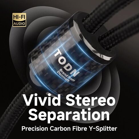 Todn RCA إلى كابل الصوت 3.5 ملم لـ Audiophile مع AUX-core ، AUX محمي مزدوج إلى RCA للهواتف الذكية/الأجهزة اللوحية إلى مكبر الصوت/أمبير (3ft/1M) in Kuwait