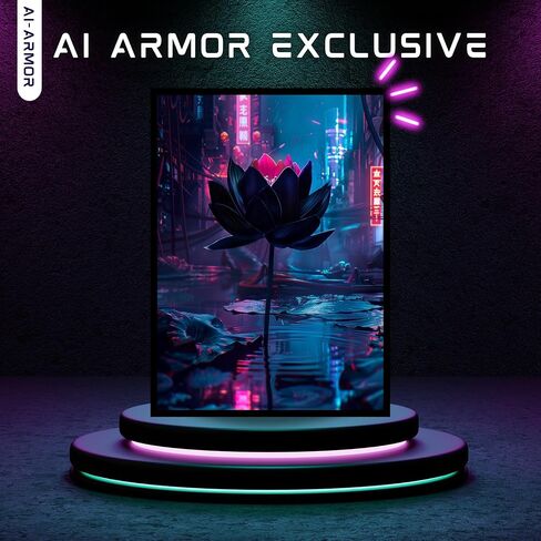 MTG (Cyberpunk Black Lotus) - أكمام فنية لبطاقات TCG غير لامعة 100 قيراط من Ai Armor in Kuwait
