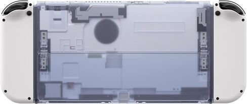 متطرف واضحة الأرجواني الأرجواني وحدة التحكم الخلفية DIY قشرة الإسكان القذيفة مع Kickstand for Nintendo Switch OLED - COVNSOLE و JOYCON غير مدرجة in Kuwait
