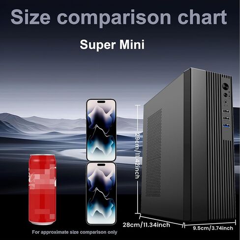 حالة كمبيوتر Micro ATX: MATX CASE MINI PC ITX Desktop Case Case Support Micro ATX MATX ITX MINI PC in Kuwait