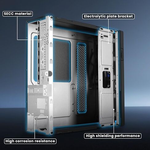 حالة كمبيوتر Micro ATX: MATX CASE MINI PC ITX Desktop Case Case Support Micro ATX MATX ITX MINI PC in Kuwait