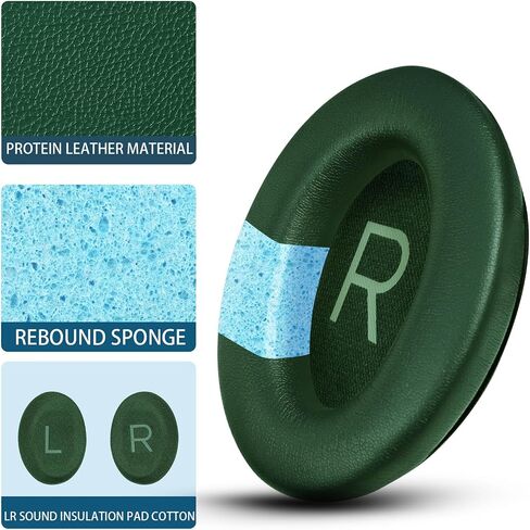 Headphones Replacement Ear Pads, Protein Leather earpad Cushions for Bose QuietComfort 45（QC45） Headphones, Softer Memory Foam - Crystal Blue in Kuwait